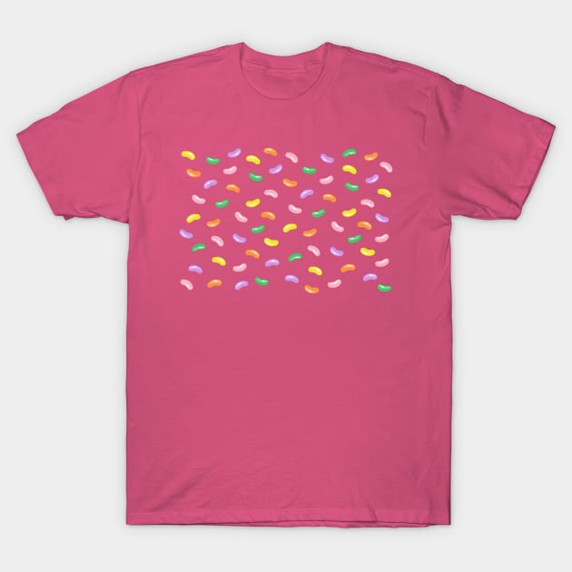 Sweet Jellybean Pattern T-Shirt by ElephantShoe